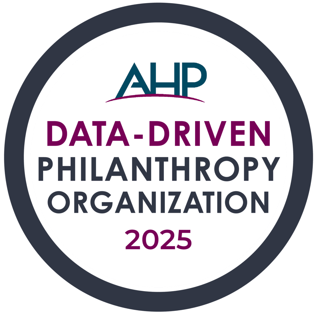 2025 Data-Driven Philanthropy Organization Seal from AHP
